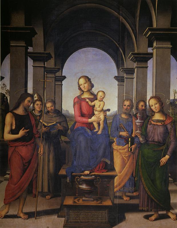 Pietro Perugino Fano Altarpiece Norge oil painting art